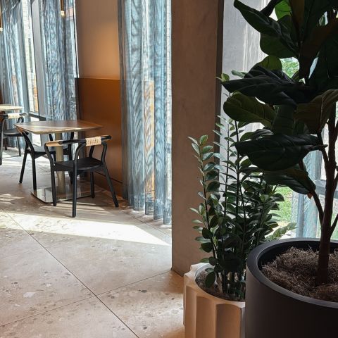 imagine waking up, making a coffee with our coffee machine, and studying in the lobby 😌