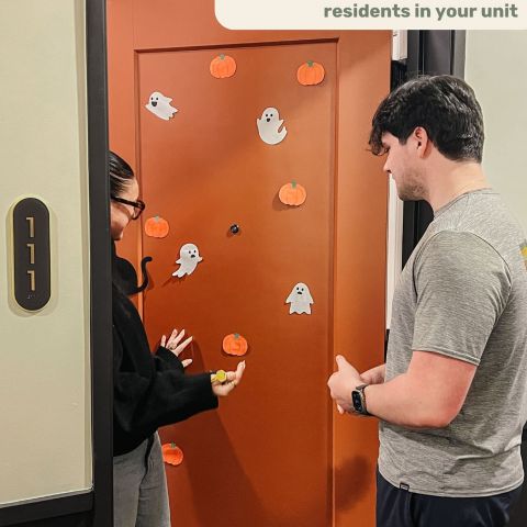 DOOR-DECORATING CONTEST TIME🎃

Residents of EVER, ready to show off your spooky style? Channel your inner ghoul, grab the webs, and make your door the spookiest spot in the building👻

The best decorated door wins a treat (no tricks!)

To enter:
1. Decorate your front door
2. Snap a terrifying pic and DM it to us by October 29th
3. Stay tuned to vote for finalists! 

Let the haunting begin 🦇